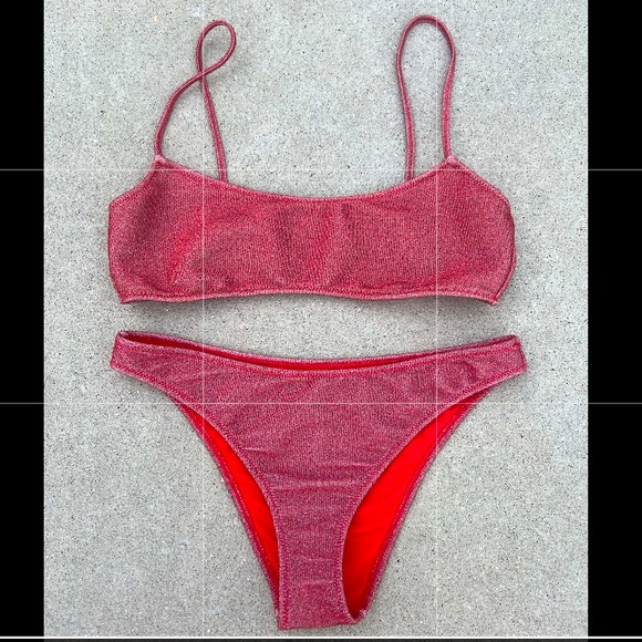 Kendall & Kylie Other - Kendall & Kylie sparkly red bikini